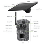 Camera de Vânătoare SecureHomes cu 3 Senzori PIR, SIM 4G, Panou Solar și baterie de 7800mAh - imagine 4