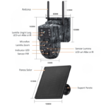 Camera Vanatoare Dubla SecureHomes cu ZOOM 15x, SIM 4G, Panou Solar si baterie de 7800mAh - imagine 4