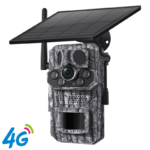 Camera de Vânătoare SecureHomes cu 3 Senzori PIR, SIM 4G, Panou Solar și baterie de 7800mAh