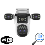Camera Supraveghere WIFI Tripla SecureHomes cu 4 Lentile 2MP , Zoom 10X-1