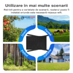 Router Wireless 4G SecureHomes, Suport Cartela SIM, cu Panou Solar 10W, Baterie 20100mAh, Acoperire 50m 1