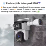 Camera Supraveghere WIFI Tripla SecureHomes cu 3 Lentile 2MP - imagine 5