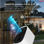 Camera Supraveghere WIFI , cu Panou solar si baterie de 5200 mAh-13