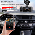 Cameră Auto WiFi 4K Față, Spate + Interior FullHD cu GPS(4)