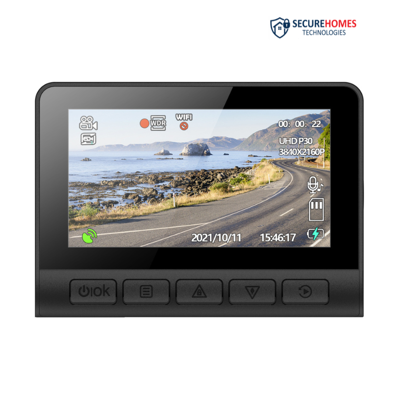 Cameră Auto WIFI 4K, Față + Spate 1080P cu GPS(2)