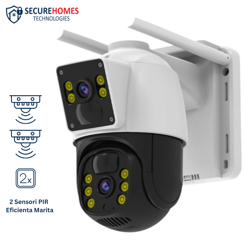Camera Supraveghere Dubla cu Doi Senzori PIR (2)