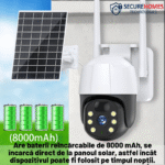 Cameră 4G cu Panou Solar și Baterie Reîncărcabilă de 8000 mAh (3)