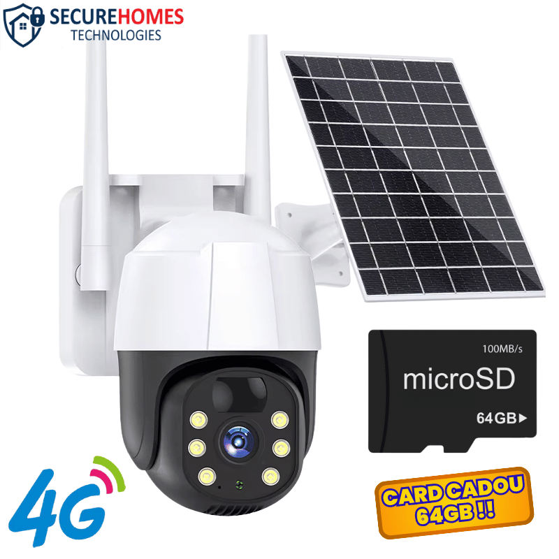Cameră Supraveghere Solară 4G Exterior 5MP Full HD ZOOM 10x