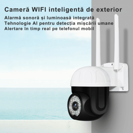 Camera Supraveghere WIFI 3mp 360 Stocare CARD IR 30m Smart (2)