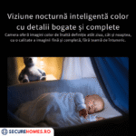 Camera de supraveghere interior WiFi PT Dual Lens 6MP, 4 mm, detectie miscare, auto tracking, night vision, full color, microfon si difuzor, sl (7)