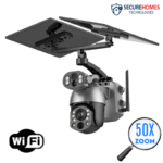 Camera Supraveghere WIFI 4K UltraHD 50X Optical ZOOM, Dual lens, Incarcare Solara Panou, Rotire Din Aplicatie, Rezistenta La Apa IP 66 (1)