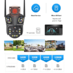 Camera de supraveghere WIFI 10K, 20MP, Zoom 20X, 5 lentile, Control din aplicatie, Comunicare bidirectionala, Urmarire automata (1)