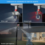 Camera de supraveghere WIFI 10K, 20MP, Zoom 20X, 5 lentile, Control din aplicatie, Comunicare bidirectionala, Urmarire automata (10)