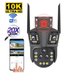 Camera de supraveghere WIFI 10K, 20MP, Zoom 20X, 5 lentile, Control din aplicatie, Comunicare bidirectionala, Urmarire automata - imagine 2