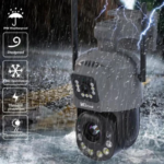 Camera de supraveghere WIFI 6K, 100X, 2 lentile, Control din aplicatie, Detectie umana, Rezistenta la apa IP66 (11)