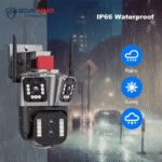 Camera de supraveghere Zoom 10X, WIFI 8K, 16MP, 4 lentile, Control din aplicatie, Comunicare bidirectionala, Urmarire automata (2)