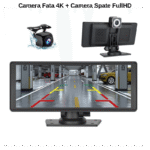 Navigație Auto CarPlay & Android Auto Wireless 10.26 Inch cu Cameră Față 4K și Cameră Spate Full HD 5