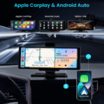 Navigație Auto CarPlay & Android Auto Wireless 10.26 Inch cu Cameră Față 4K și Cameră Spate Full HD 4