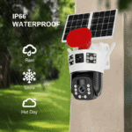 Carcasa este proiectată pentru utilizare în exterior, rezistentă la ploaie, zăpadă și temperaturi variate. Poate funcționa în condiții meteo dificile. Potrivită pentru montaj pe fațadă, stâlp sau perete exterior.