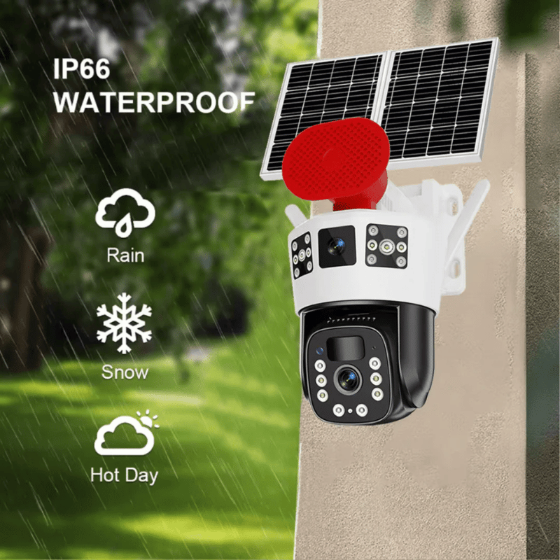Carcasa este proiectată pentru utilizare în exterior, rezistentă la ploaie, zăpadă și temperaturi variate. Poate funcționa în condiții meteo dificile. Potrivită pentru montaj pe fațadă, stâlp sau perete exterior.