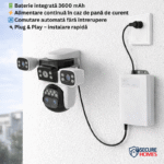 Alimentator UPS 12V ,baterie de 3600 mAh , Protectie la supraincarcare, supratensiune, temperaturi ridicate si scurtcircuit. - imagine 3