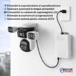 Alimentator UPS 12V ,baterie de 3600 mAh , Protectie la supraincarcare, supratensiune, temperaturi ridicate si scurtcircuit. - imagine 2