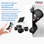 Camera Supraveghere Solara 4G Galileo Ultra Triple Lens, Panou Solar Dublu 20W, 3 Lentile, 3 Senzori PIR, Baterie 16000mAh, Viziune Nocturna Aplicatie O-KAM Pro - imagine 4