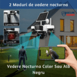 Camera Supraveghere Solara 4G Galileo Ultra Triple Lens, Panou Solar Dublu 20W, 3 Lentile, 3 Senzori PIR, Baterie 16000mAh, Viziune Nocturna Aplicatie O-KAM Pro - imagine 6