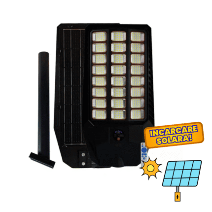 Lampa Solara Stradala 1000W Innova Smart Home Genesis, senzor miscare si lumina, IP66, telecomanda, kit instalare inclus - 4
