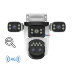 Camera Supraveghere 4G Tripla 16MP – Zoom 10X, Vedere Nocturna Color, Audio Bidirectional, Detectie Miscare si Urmarire Automata, Multi lens (4)
