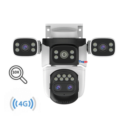 Camera Supraveghere 4G Tripla 16MP – Zoom 10X, Vedere Nocturna Color, Audio Bidirectional, Detectie Miscare si Urmarire Automata, Multi lens (4)