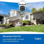 Camera supraveghere wireless IP WiFi PT TP-Link Starlight TAPO C530WS, 5 MP, IR/lumina alba 30 m, microfon si difuzor, slot card, control prin aplicatie, detectie smart, sirena, 360 grade, motion tracking - imagine 12