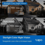 Camera supraveghere wireless IP WiFi PT TP-Link Starlight TAPO C530WS, 5 MP, IR/lumina alba 30 m, microfon si difuzor, slot card, control prin aplicatie, detectie smart, sirena, 360 grade, motion tracking - imagine 7
