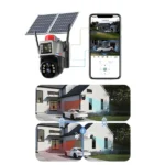 Camera de supraveghere cu dublu panou solar 4K, conexiune 4G Cartela SIM, Zoom 10X, Control din aplicatie, Detectie umana, Urmarire automata, IP66, Card 64GB - imagine 2