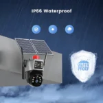 Camera de supraveghere cu dublu panou solar 4K, conexiune 4G Cartela SIM, Zoom 10X, Control din aplicatie, Detectie umana, Urmarire automata, IP66, Card 64GB - imagine 5