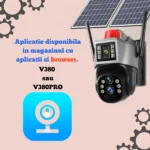 Camera de supraveghere cu dublu panou solar 4K, conexiune 4G Cartela SIM, Zoom 10X, Control din aplicatie, Detectie umana, Urmarire automata, IP66, Card 64GB - imagine 8