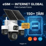 Camera de Supraveghere Taggo Pro Q50 cu 4 Lentile, 16MP, Dublu Panou Solar 20W, Conexiune 4G si eSIM, Control Aplicatie, Viziune Color si IR, Comunicare Bidirectionala, Protectie IP66, App HiEasy - imagine 3