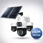 Camera de Supraveghere Taggo Pro Q50 cu 4 Lentile, 16MP, Dublu Panou Solar 20W, Conexiune 4G si eSIM, Control Aplicatie, Viziune Color si IR, Comunicare Bidirectionala, Protectie IP66, App HiEasy - imagine 2
