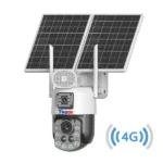 Camera Supravghere Panou Solar Dublu, 4k, Zoom 99X, Conexiune eSIM/4G, Inregistrare AOV, Full Color Noaptea, App HiEasy - imagine 2