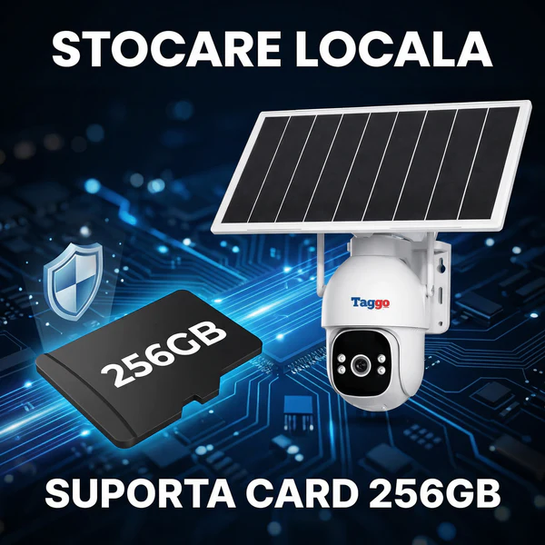 Pachet 2 Buc Camera TAGGO Pro S30, 4G/ eSIM, AOV, Viziune Full Color Noaptea, si Detectie AI 30m - 40M, 5MP, 24/7, App HiEasy - imagine 5