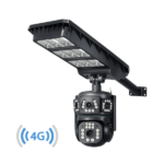 Lampa Stradala cu Camera 4G/ eSIM, 8MP, Inregistrare Continua 24/7 AOV, Viziune Color pe timp de noapte, App HiEasy