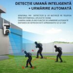 Camera Supraveghere 4G, 9MP, 3 Lentile, Zoom 10x, Rezistenta la apa, Acoperire vizuala 360° - imagine 5
