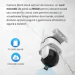 Camera Supraveghere 4G, 9MP, 3 Lentile, Zoom 10x, Rezistenta la apa, Acoperire vizuala 360° - imagine 7