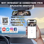 Oglinda Retrovizoare DVR S16 4K, cu 3 Camere (Fata + Interior + Spate ), Ecran 9.66”, WiFi - imagine 6