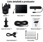 Camera Dubla SecureHomes, 4G, AOV, Detectie Miscare, cu panou solar 10W, Baterie 20100MAH, IP66 - imagine 7