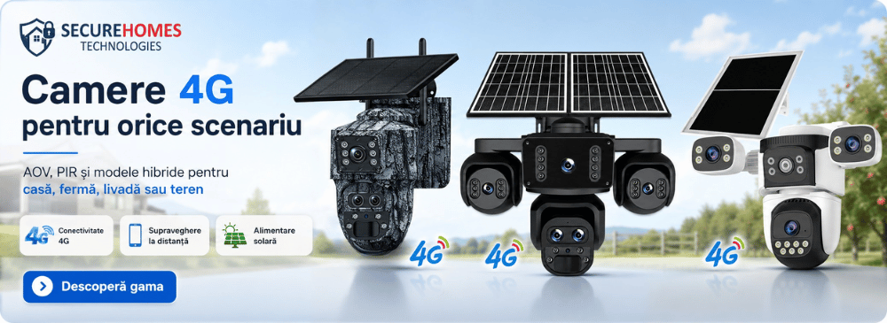 camera supraveghere 4G cu panou solar