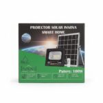 Proiector Solar Innova 100W , IP66 , Indicator Baterie , Telecomanda , 6500k - imagine 3