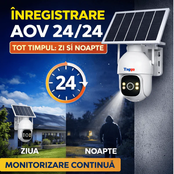 Camera de Supraveghere Solara Exterior 4G Cartela SIM 3 MP, 12X zoom, Full HD, Panou Solar 10W Rezistenta La Apa IP 66-2