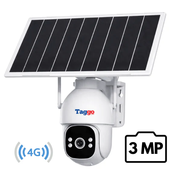 Camera de Supraveghere Solara Exterior 4G Cartela SIM 3 MP, 12X zoom, Full HD, Panou Solar 10W Rezistenta La Apa IP 66