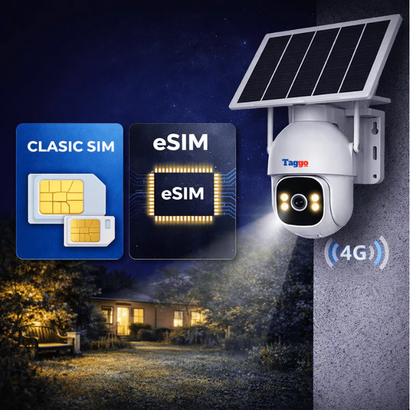 Camera de Supraveghere Solara Exterior 4G Cartela SIM 3 MP, 12X zoom, Full HD, Panou Solar 10W Rezistenta La Apa IP 66-4